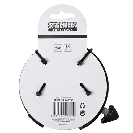 Stahlex Universeel Ringslot - Zwart - Gehard Staal - Inclusief Montageset