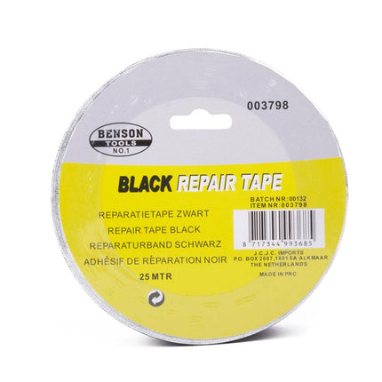 Benson Reparatietape - 48 mm x 25 m - Space Zwart - Sterk & Waterproof
