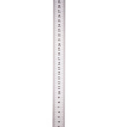 Benson RVS Liniaal – 30 cm – Licht Buigzaam – Inclusief Omrekentabel