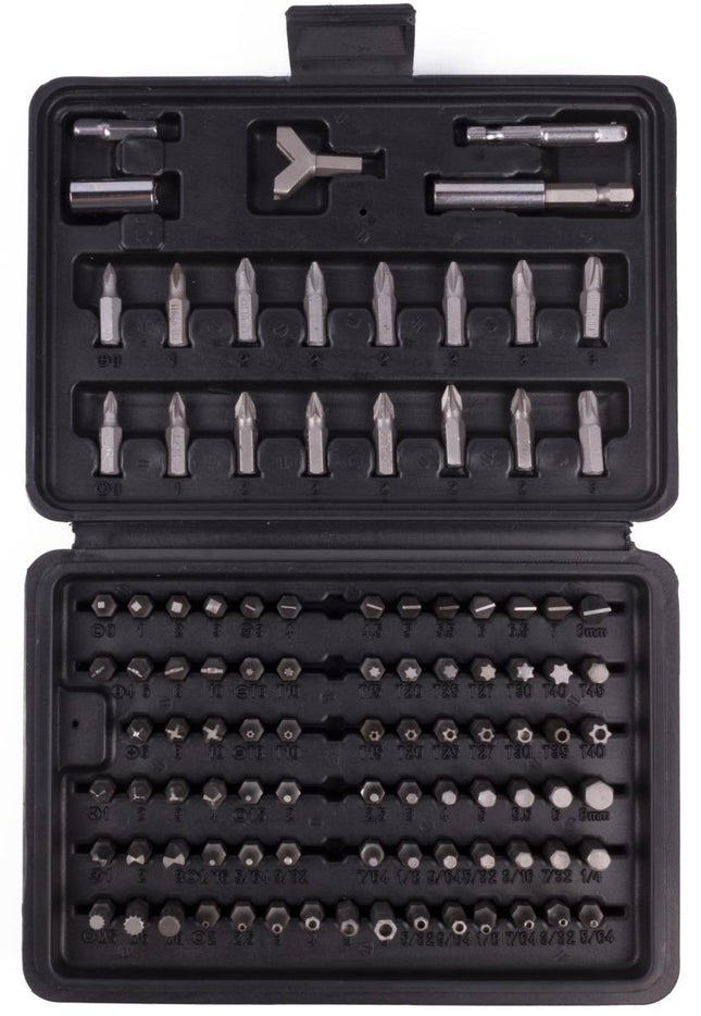 Hofftech Bitbox - 100-delig - Universele Bitset inclusief Veiligheidsbits & Accessoires