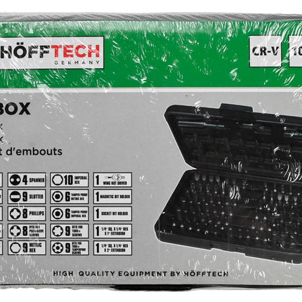 Hofftech Bitbox - 100-delig - Universele Bitset inclusief Veiligheidsbits & Accessoires