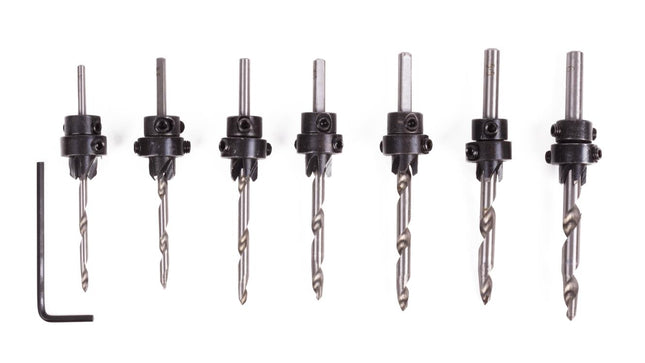 Benson Verzinkboorset - 7-delig - Ø 3 t/m 6 mm - Traploos Instelbaar