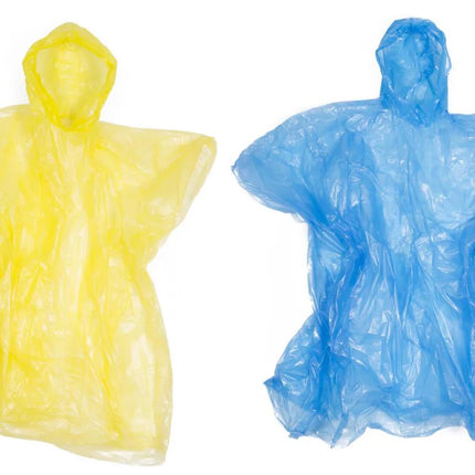 Benson Universele Wegwerp Poncho – Lichtgewicht – Transparant – Mix Kleur