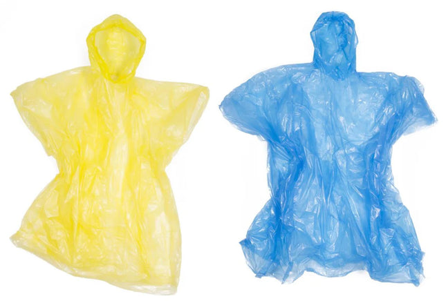Benson Universele Wegwerp Poncho – Lichtgewicht – Transparant – Mix Kleur