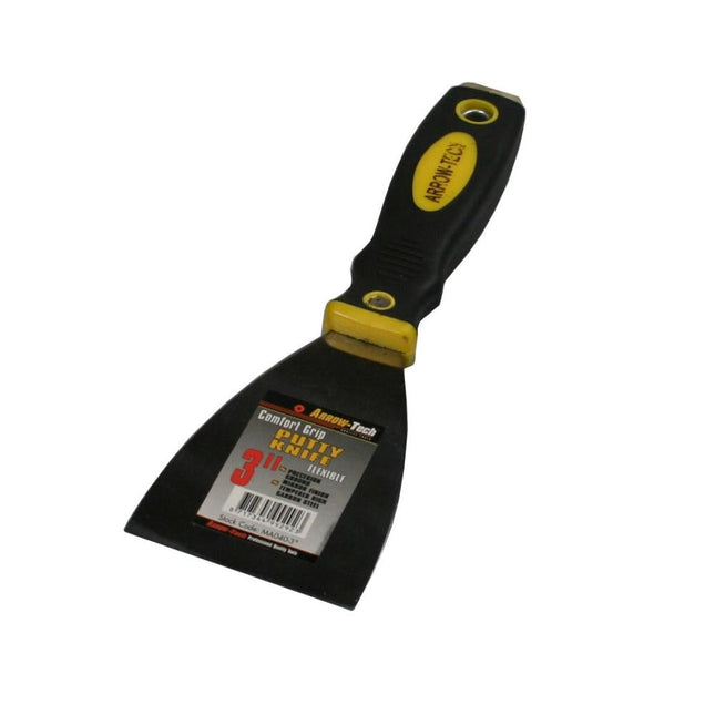 Benson Plamuurmes 3" (75 mm) - RVS - Softgrip Handvat