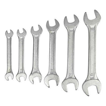Benson Steeksleutelset - 6-delig - 6 t/m 17 mm - Chroom-Vanadiumstaal