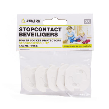 Benson Stopcontactbeveiligers - Kindveiligheid - Set van 5 - Zelfklevend