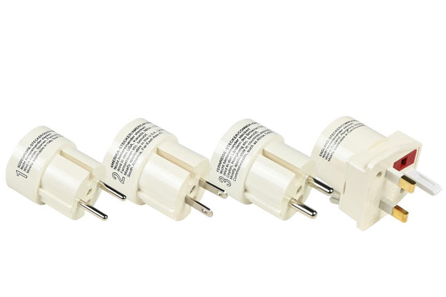Benson Universele Wereldstekker Set - Internationaal - 4 Adapters - Compact
