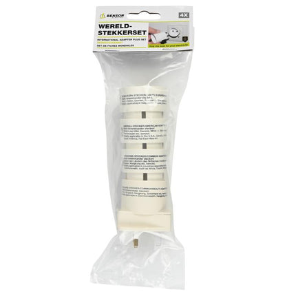 Benson Universele Wereldstekker Set - Internationaal - 4 Adapters - Compact