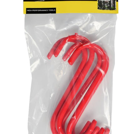 Benson S-Haken 120 mm – Set van 5 – Rood Geïsoleerd