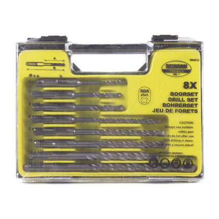 Benson Betonboorset SDS Plus - 8-delig - Inclusief Koffer - Voor Beton & Steen