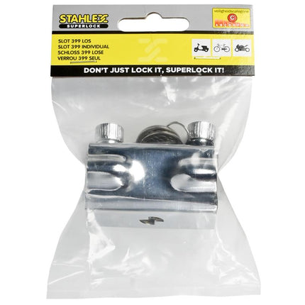 Stahlex Slot Guard - Slotbeschermer 10 mm - 2-Zijdig - Gehard Staal - Zwart