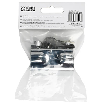 Stahlex Hangslot Penslot – 10 mm – Tweezijdig Openen – Maximaal Beveiligd