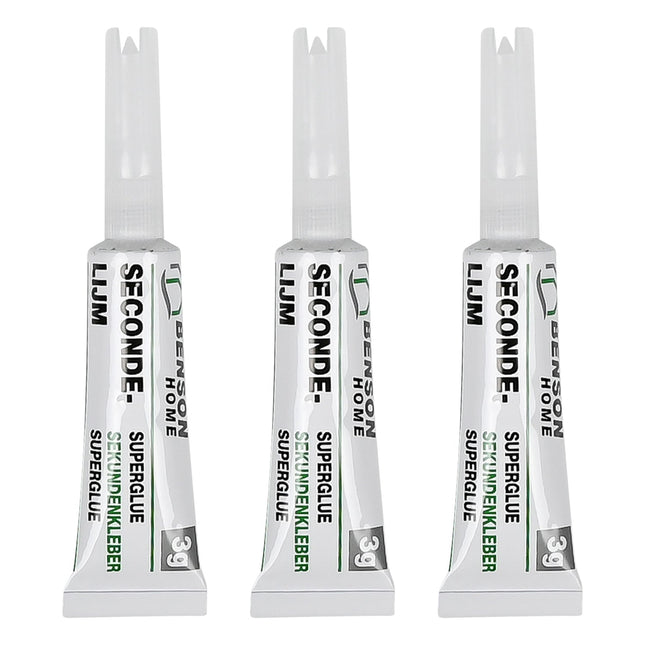 Benson Secondelijm - 3 x 3 gram - Transparant - Sneldrogend