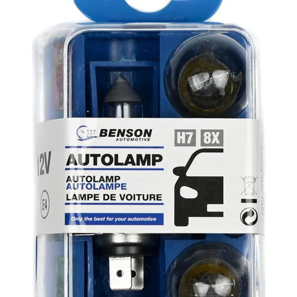 Benson Autolampenset H7 - 8-Delig - 12V - Inclusief Zekeringen