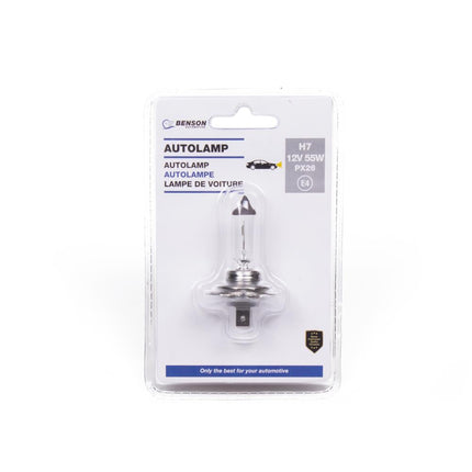 Benson Autolamp H7 PX26d – 55W 12V | Grootlicht, Dimlicht &amp; Mistlicht