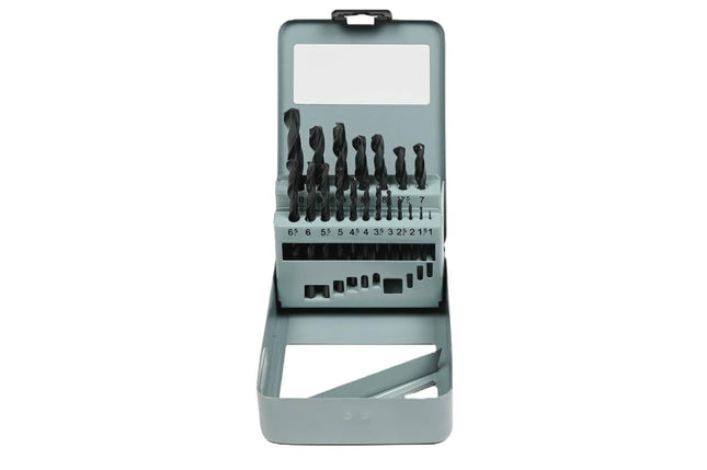 Benson Metaalborenset - 19-delig - HSS - In Stevige Stalen Cassette (1-10 mm)