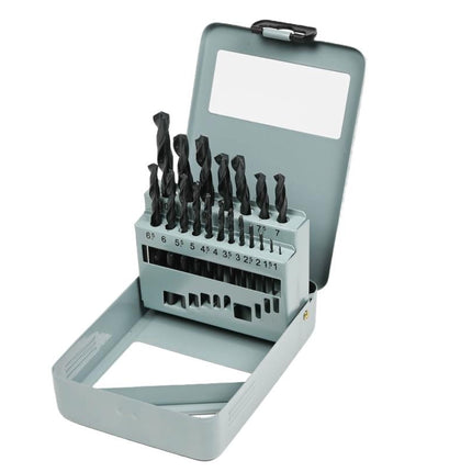 Benson Metaalborenset - 19-delig - HSS - In Stevige Stalen Cassette (1-10 mm)
