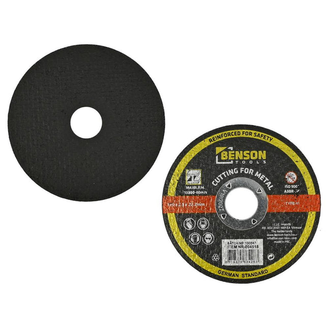 Benson Doorslijpschijf Metaal - Ø 115 mm - 2.5 mm - Robuust & Krachtig
