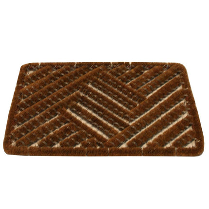 Benson Spiraal Borstelmat - 40 x 60 cm - Kokos & Verzinkt Staaldraad - Bruin