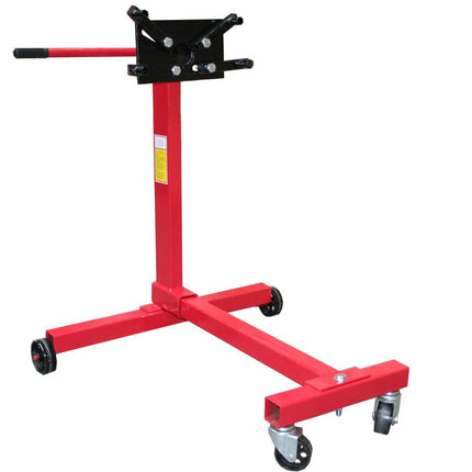 Benson Motorstand – 453 kg (1000 LBS) – 360° Draaibaar – Verstelbaar – Rood