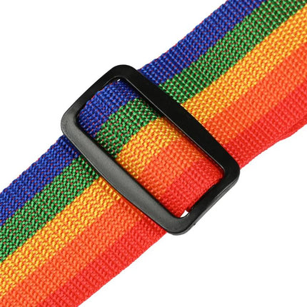 Benson Kofferspanband met Cijferslot - Regenboog - 200 x 5 cm