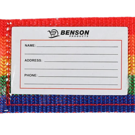 Benson Kofferspanband met Cijferslot - Regenboog - 200 x 5 cm