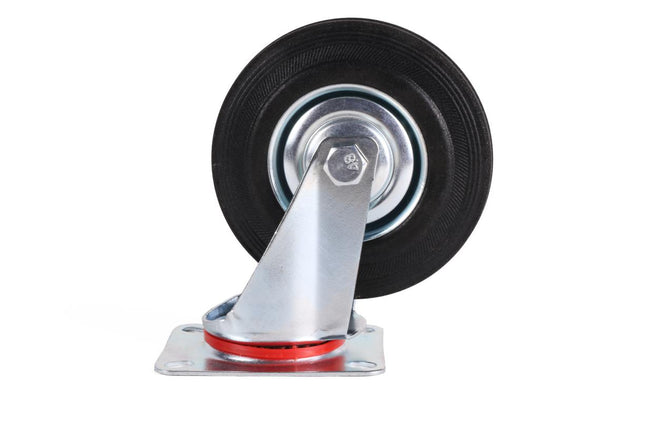 Benson Zwenkwiel - 125 mm - 100 kg Draagvermogen - Massief Rubber