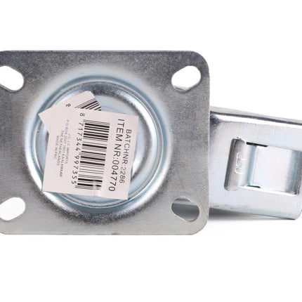 Benson Zwenkwiel met Rem - 100 mm - 70 kg Draagvermogen - Massief Rubber