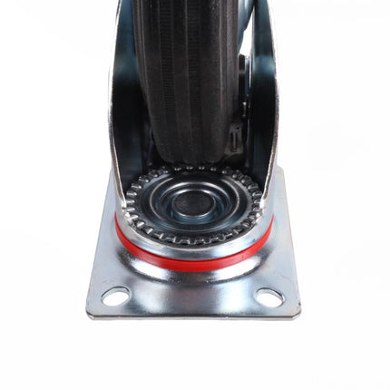 Benson Zwenkwiel met Rem - 200 mm - 205 kg Draagvermogen - Massief Rubber