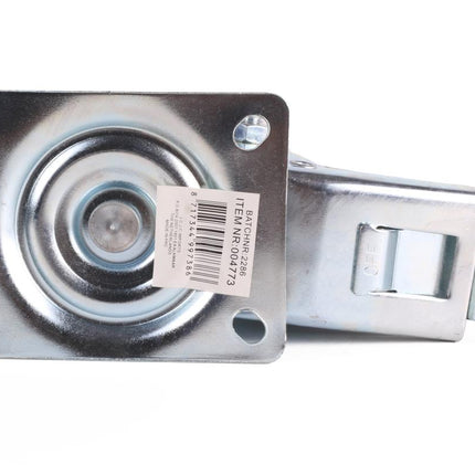 Benson Zwenkwiel met Rem - 200 mm - 205 kg Draagvermogen - Massief Rubber