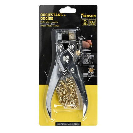 Benson Oogjestang Set - 165 mm - Inclusief 100 Oogjes (4.5 mm)