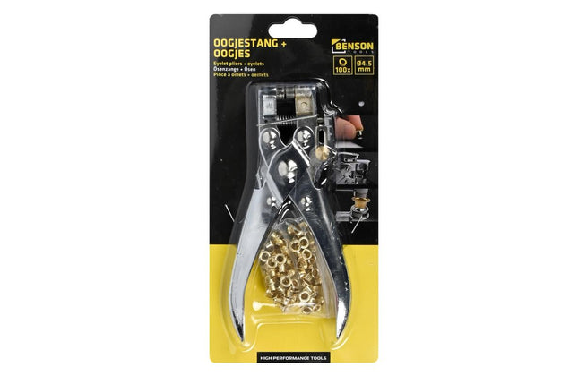 Benson Oogjestang Set - 165 mm - Inclusief 100 Oogjes (4.5 mm)