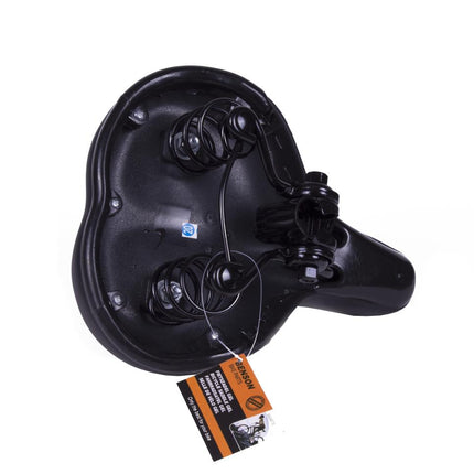 Benson Comfort Fietszadel - Gel & Vering - Waterdicht - Unisex - Zwart