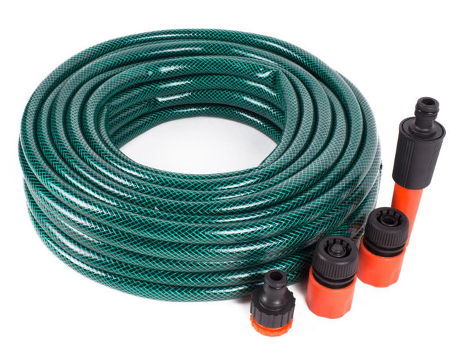Benson Complete Tuinslangset - 15 Meter - Inclusief Spuit & Koppelingen