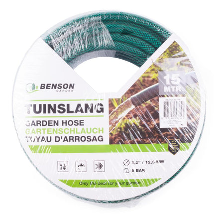 Benson Tuinslang - 15 Meter - UV-bestendig - 8 Bar - Groen
