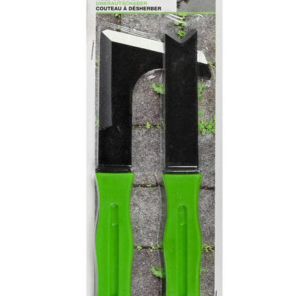Benson 2-Delige Onkruidschraper Set - Haaks & Recht - Carbon Staal