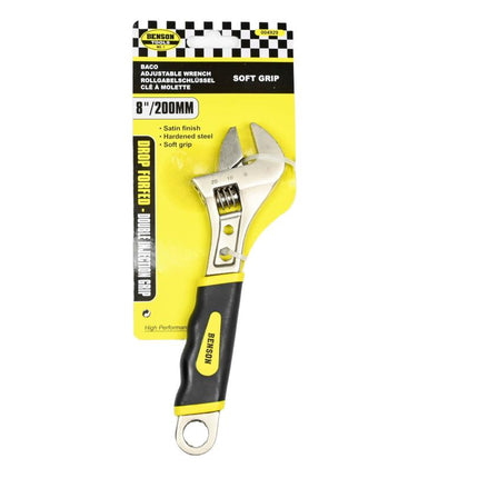 Benson Verstelbare Moersleutel - 8" (20 cm) - Softgrip - 25 mm Bekopening