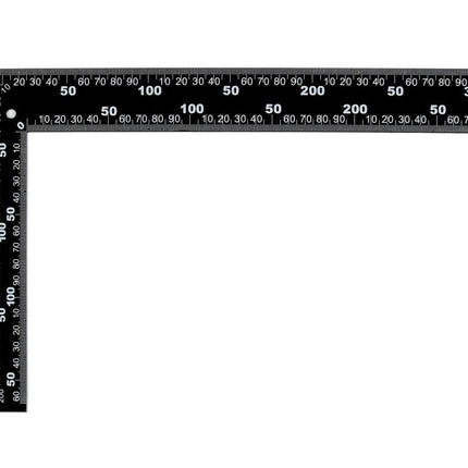 Benson Winkelhaak – 300 x 200 mm – Zwart/Wit – Metrisch & Inch