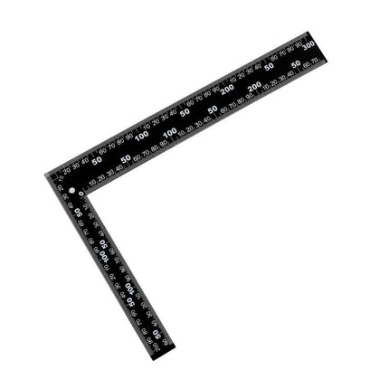 Benson Winkelhaak – 300 x 200 mm – Zwart/Wit – Metrisch & Inch