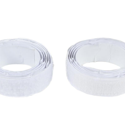 Benson Zelfklevend Klittenband Wit 19 mm - 2 x 1 Meter