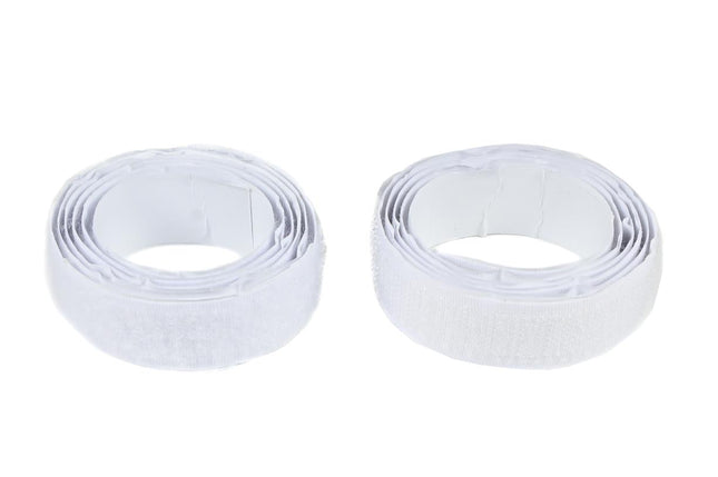 Benson Zelfklevend Klittenband Wit 19 mm - 2 x 1 Meter