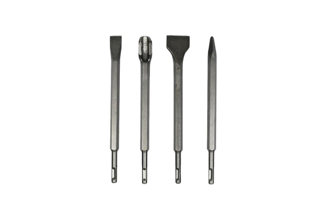 Benson SDS-Plus Beitelset - 4-delig - Voor Steen, Tegels & Beton