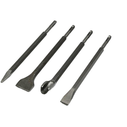 Benson SDS-Plus Beitelset - 4-delig - Voor Steen, Tegels & Beton