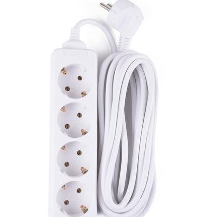 Benson Stekkerdoos – 4-voudig – 3 meter – Randaarde – Wit