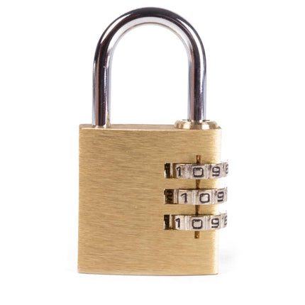 Tri-Circle Cijferhangslot – 40 mm – Staal – 3-Cijferige Combinatie