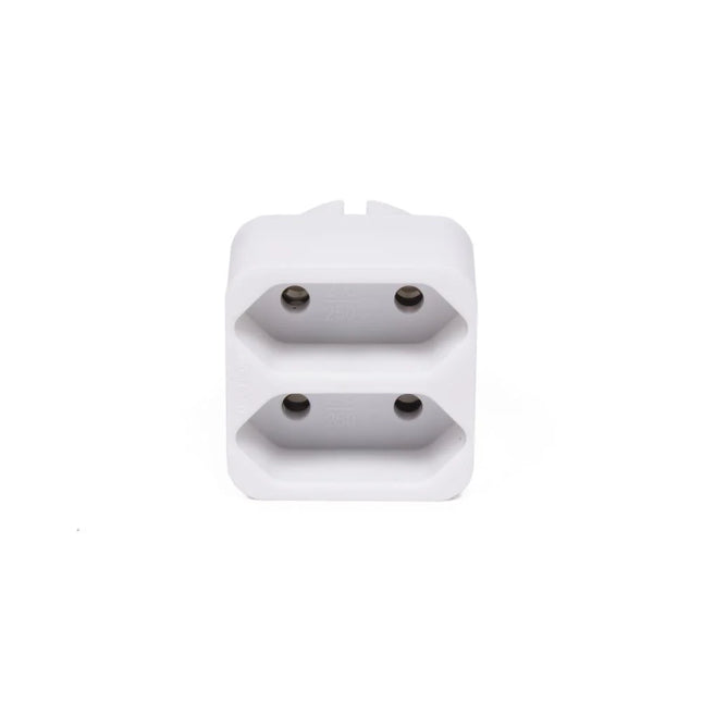 Benson Compacte 2-voudige Verdeelstekker – Wit – 4,5 cm