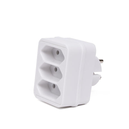 Benson Stekker Triplo – 3-voudige Verdeelstekker – Wit – Compact