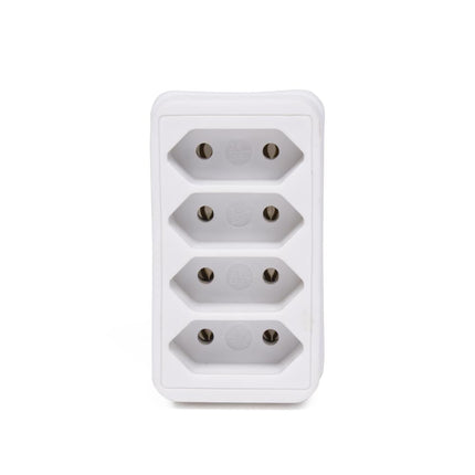 Benson Stekker Quattro – 4-voudige Verdeelstekker – Wit – Compact