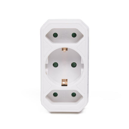 Benson 3-weg Stekkeradapter – Compact & Lichtgewicht – met Randaarde